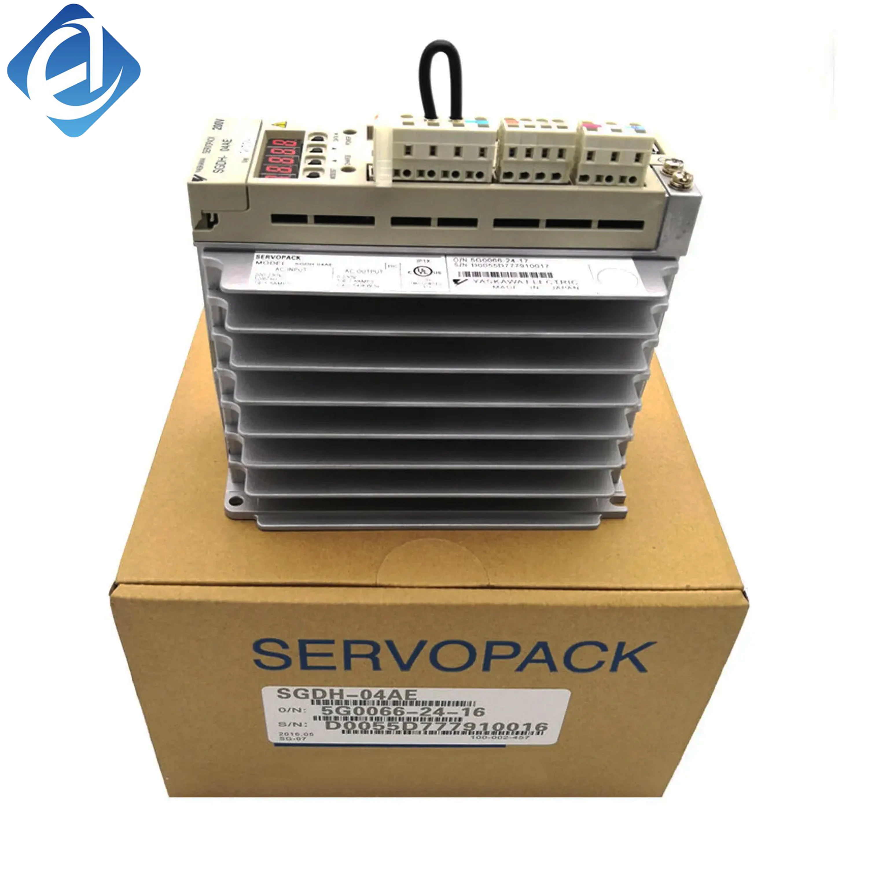 New Original SGDH-04AE Yaskawa SGDH series servo drive, paired with servo motor for precise position, speed and torque control in industrial automation motion systems.