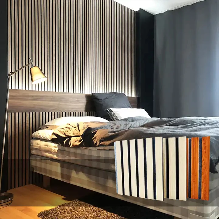 Strip Sound Proof Wall MDF Soundproofing Board Acoustic Panels Decorative Interior Wood PET Wooden Carton Packaging