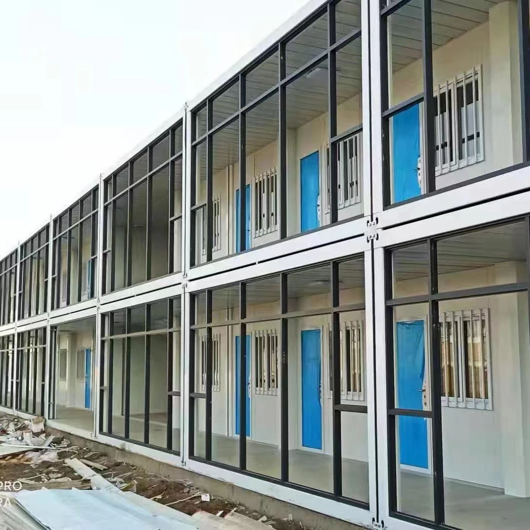 Two Story Flatpack 2 Bedroom Modular Cheap Home Tiny House Prefab Modern Container House with Bathroom for Sale