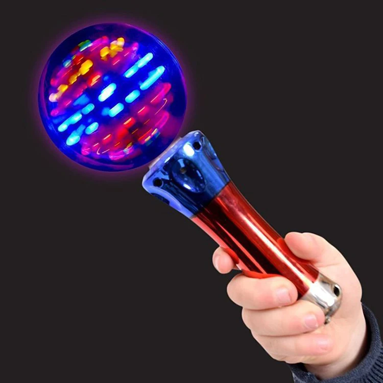 Flashing panda meteor storm cheap led changing pattern spinner wand