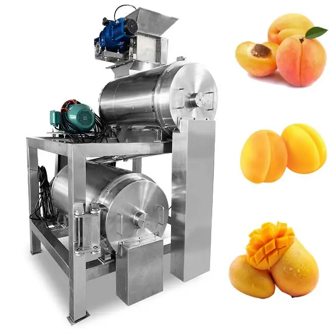 fruit vegetable processing machines juice extractor industrial stainless steel pulping machine for peach