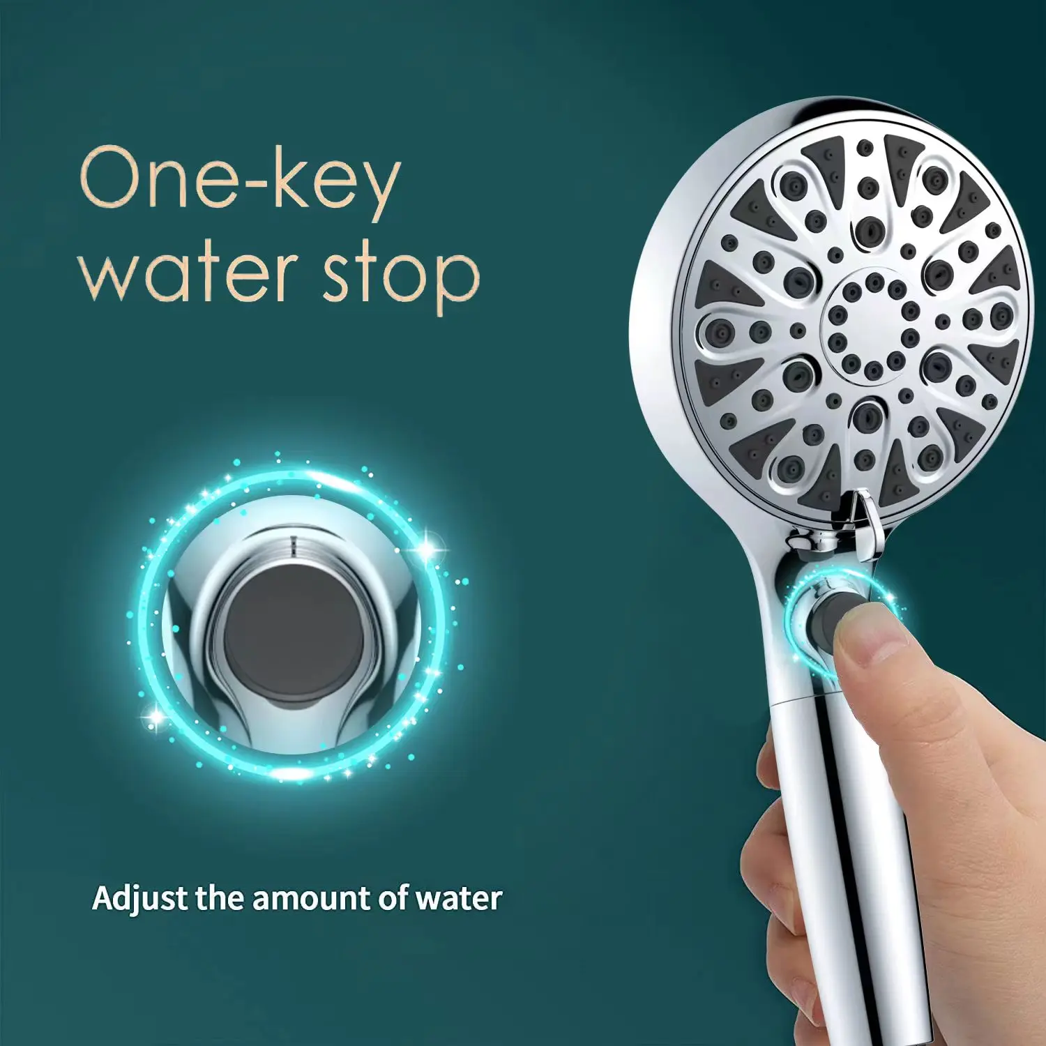 Galenpoo Doccia Smart Multi Handheld Highpressure Eco Friendly Carbon