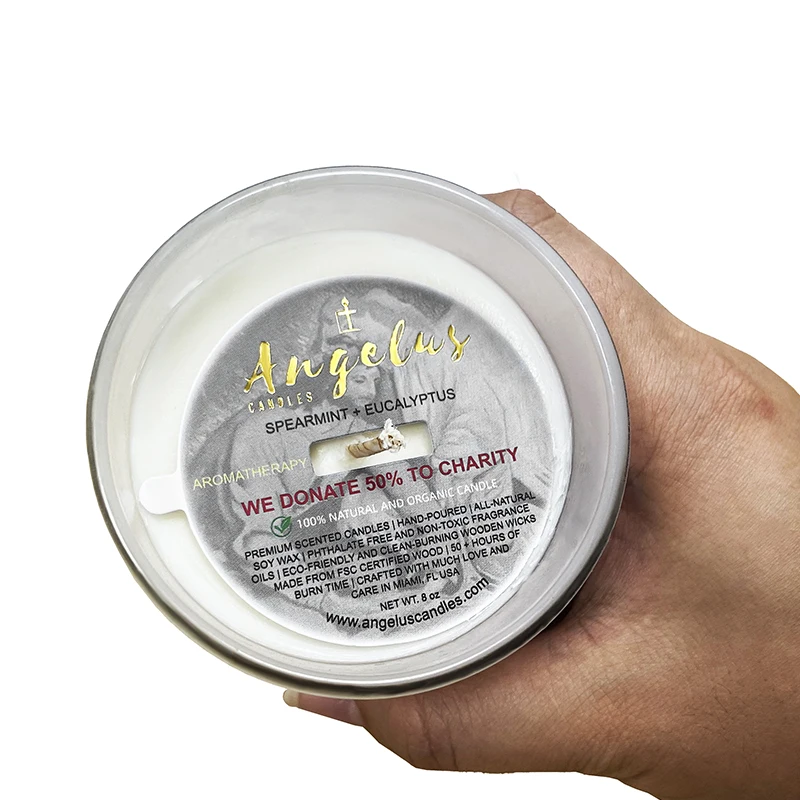 Offset Printing Candle Warning Sticker Safety Warning Labels Waterproof Vinyl Candle Warning Labels for Bottle Jars
