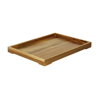 Custom Wholesale wooden food serving tray customized size color and material