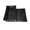 black plastic crates