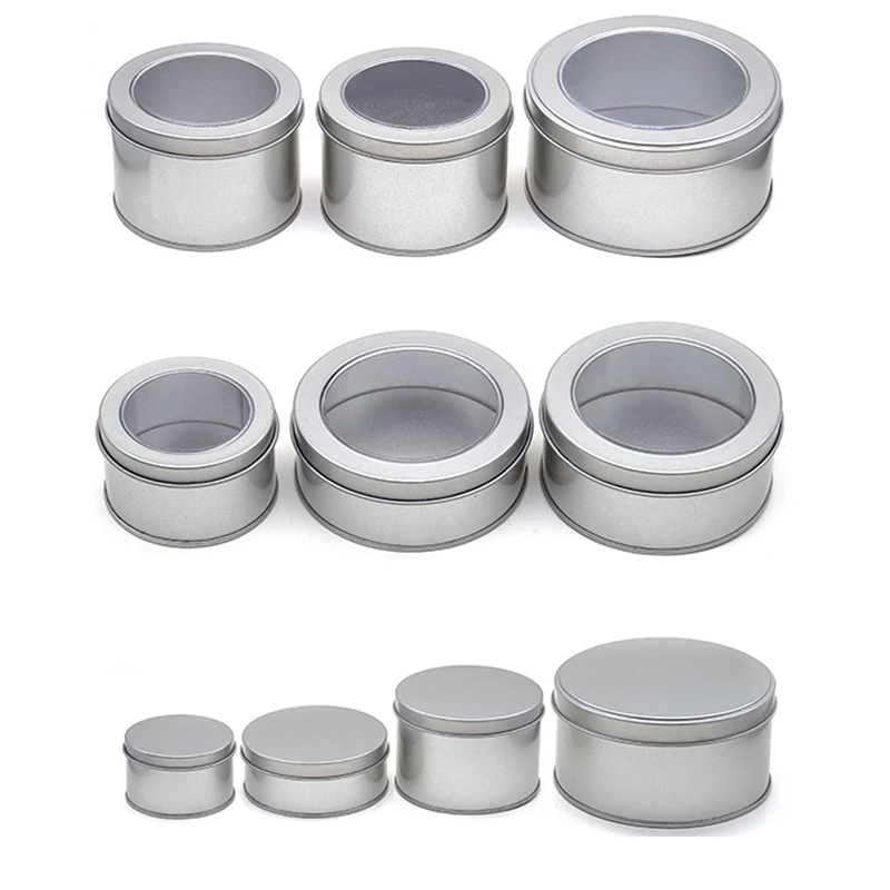 Ready to Ship and Custom Printing Different Styles Deep Round Metal Tin Box Packaging