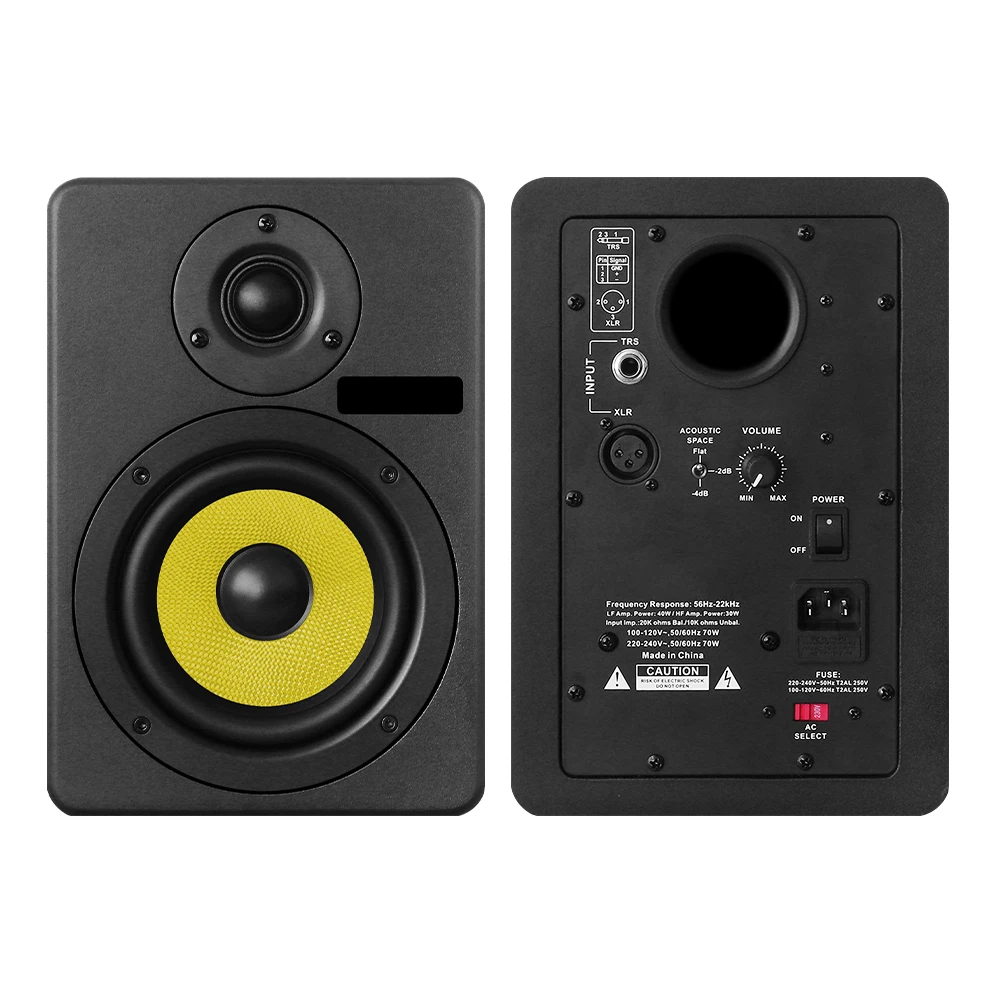 N-AUDIO C5 Studio Speakers Active Inch Monitor Speakers