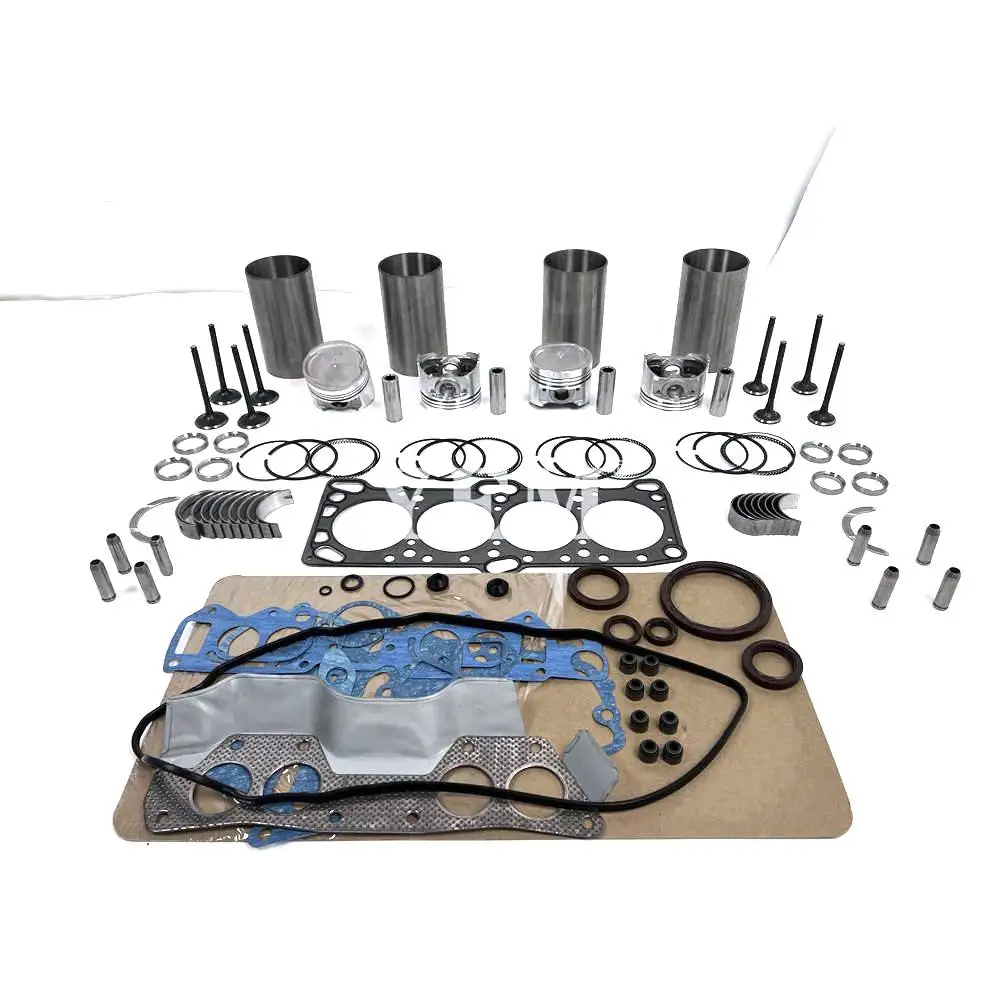 For Mitsubishi 4G63 Engine Cylinder Liner Kit With Full Gasket Kit Engine Bearings Set Valves Excavator Engine Parts 2