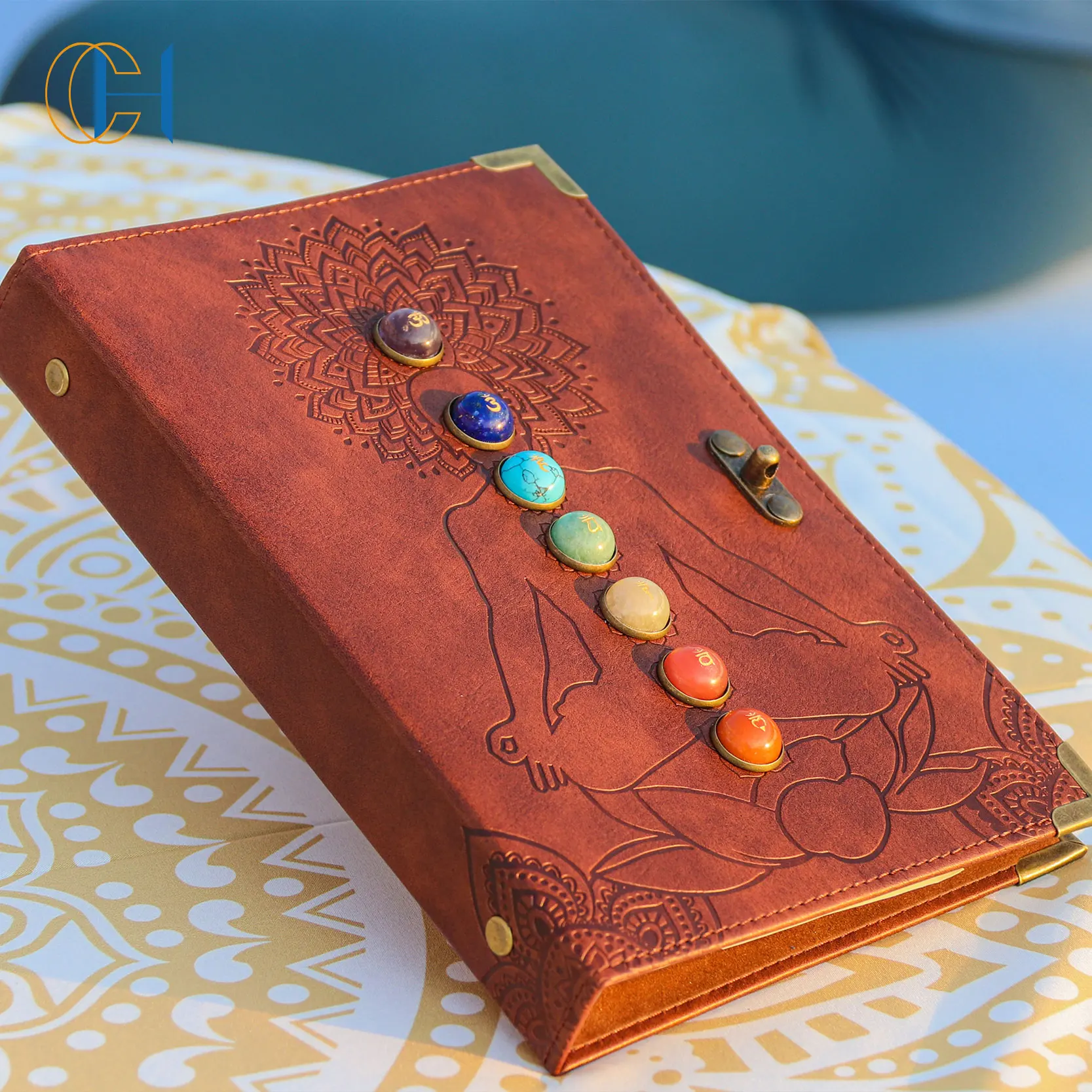 7 Chakra Stone Leather Journal Set Gift Box Meditation Manifestation  Journaling – sevenzings