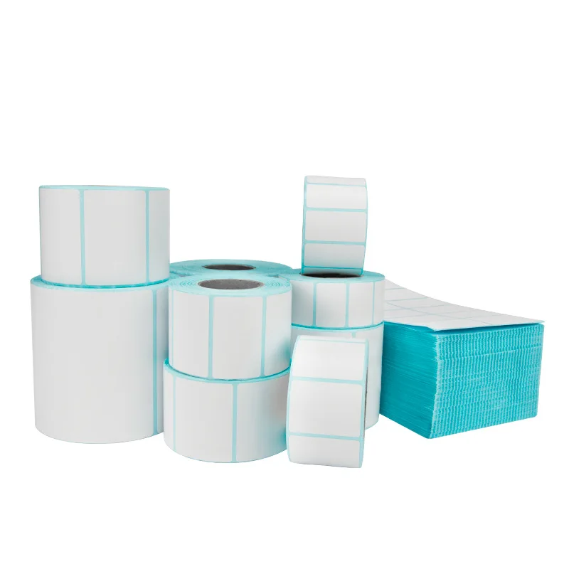 Thermal Label Wholesale Glassine Backing Paper Shipping Label Customized Label Roll/Fanfold