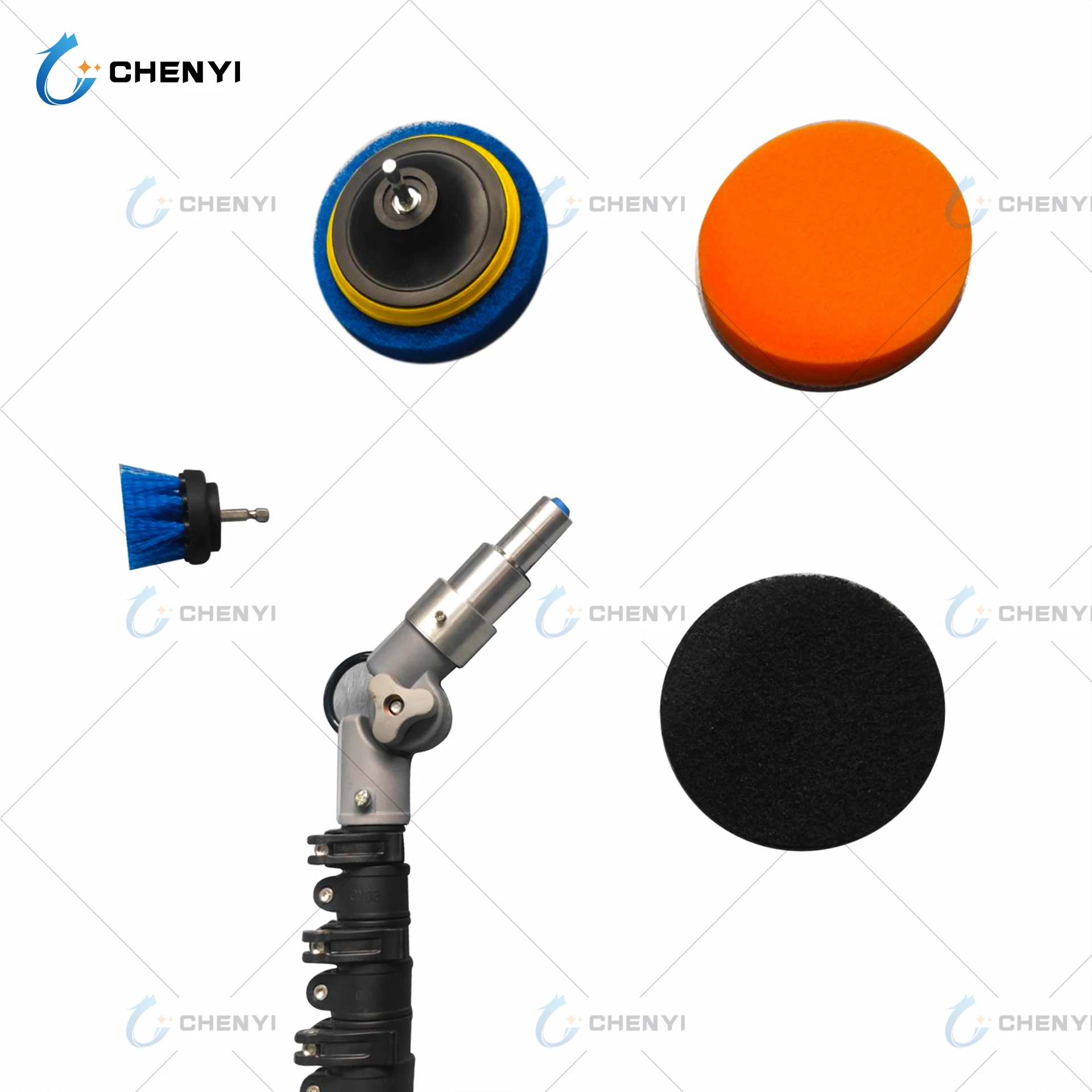 Easy Handle Electric Clean Camera Lens Tool Street Light Surveillance Camera Shot Carbon Fiber Pole With Water Fed System