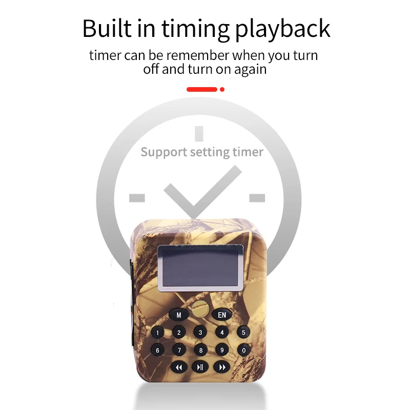 Высококачественный звонок для охоты и перепелов с Mp3 звуком охотничий таймером