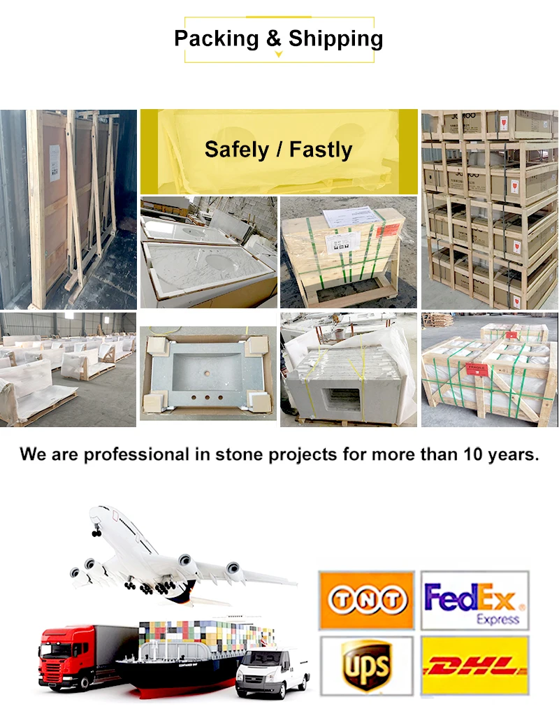 product carrara white prefab commercial bathroom vanity white marble countertop for hotel-11