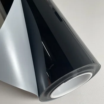 Mild Scratch Self Repair PET Gloss Piano Black Color Wrap Film Self Adhesive Wrapping