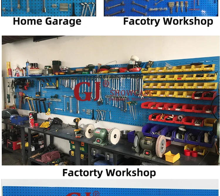 Durable Hardware Display Rack Hole Board For Garage Repair Center Tool