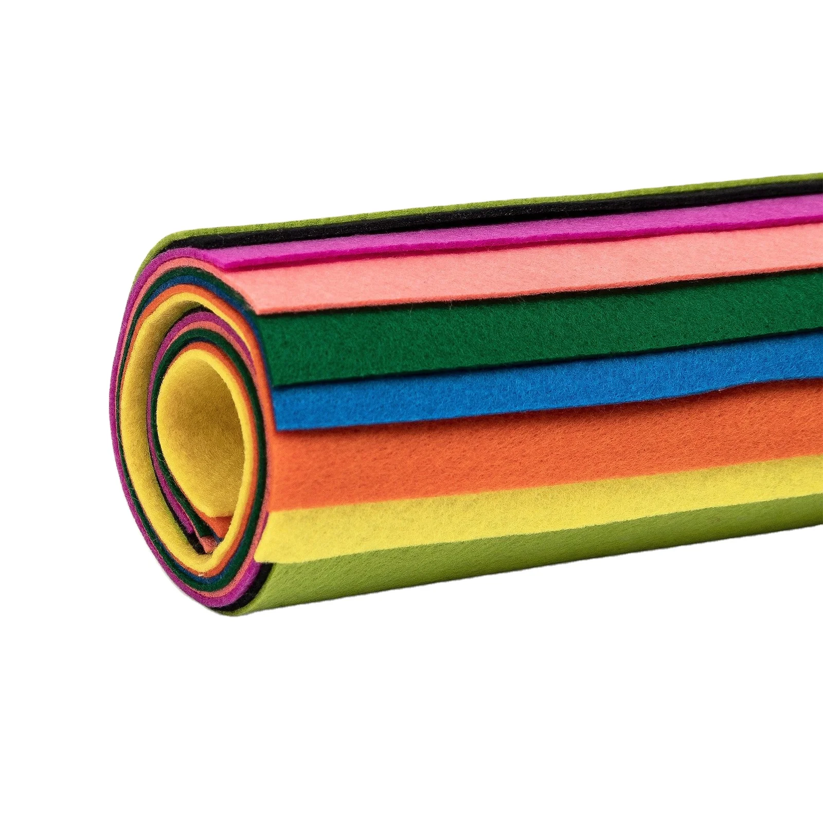 Экологически чистое Полиэфирное штапельное волокно гладкая Нетканая Ткань 100% полиэстер войлок с