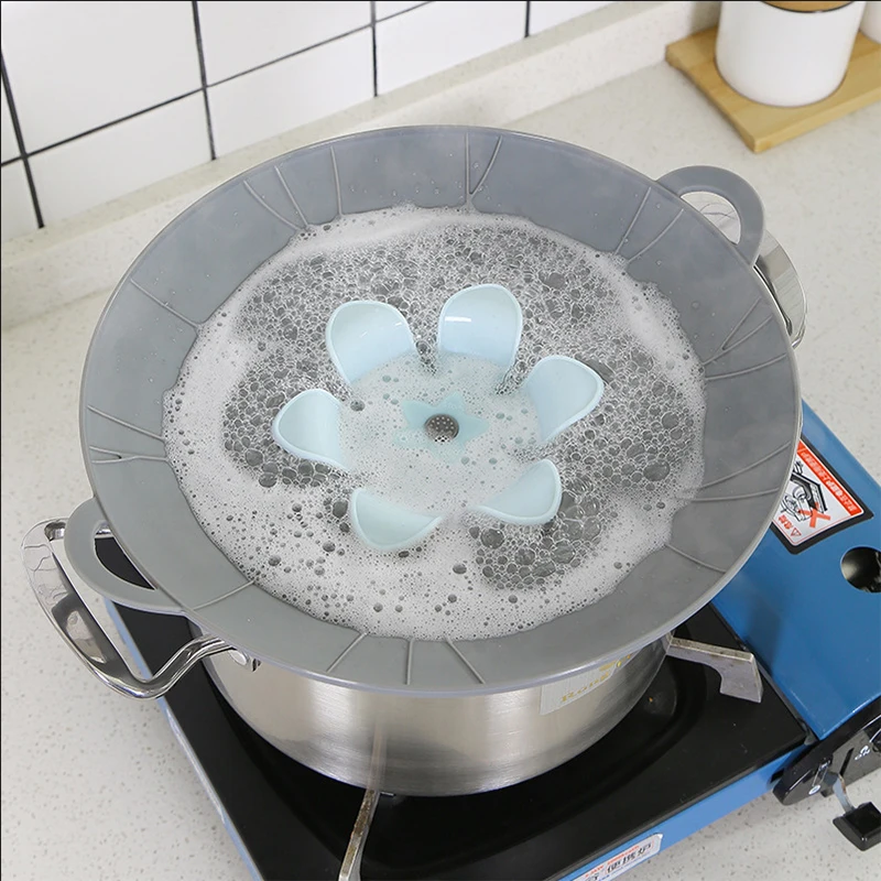 Eco-Friendly Silicone Spill Stopper Pot Lids