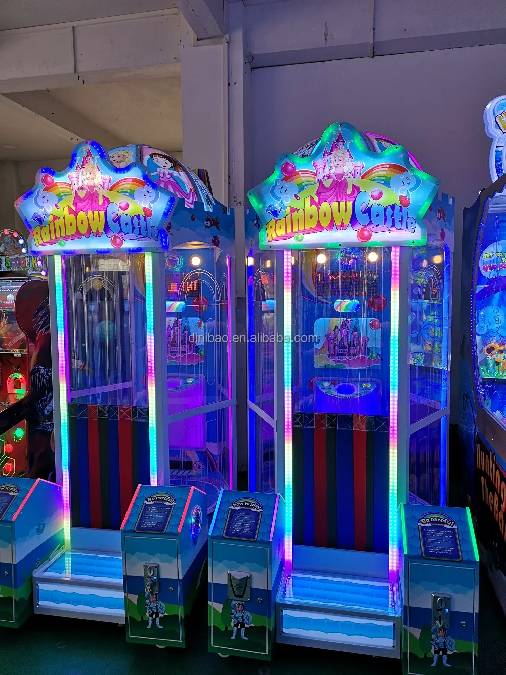 2025 New Design Arcade Coin Operated Redemption Machine Ticket Vending Machine Rainbow Castle for Sale