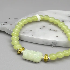 Hetian Jade Brave Hand String Fine Beaded Bracelets Elegant and Stylish Jewelry for Men and Women Perfect Gift Idea