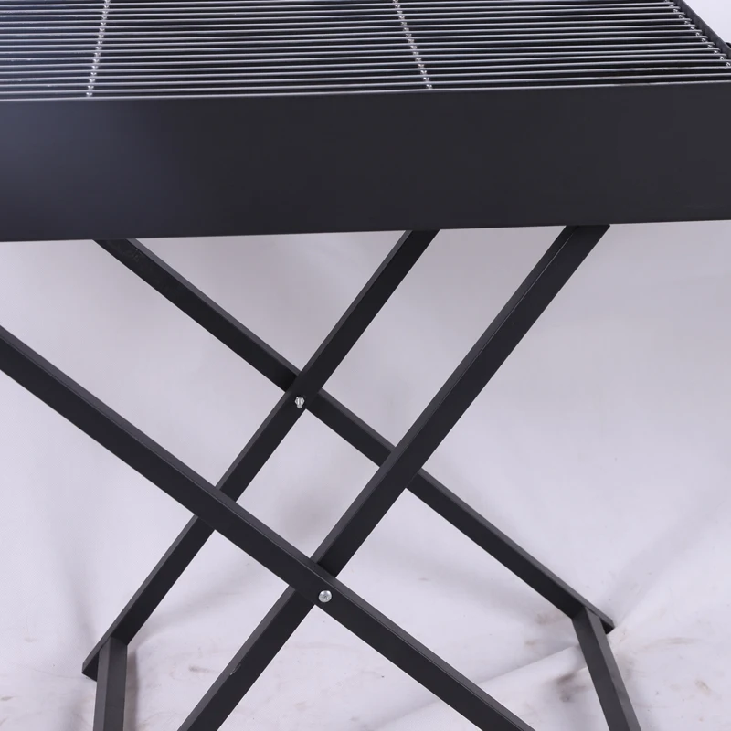 Portable Folding Outdoor Camping Bbq Grill Powder Coating Portable Folding Charcoal Bbq Grill supplier