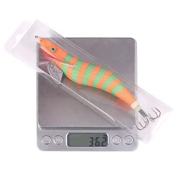 4.0# PVC Squid Jig Lure Kit with Glow & Luminous Features for River Lake Saltwater Fishing Fluorescent Shrimp Cuttlefish Designs – Metal Jig – view 3