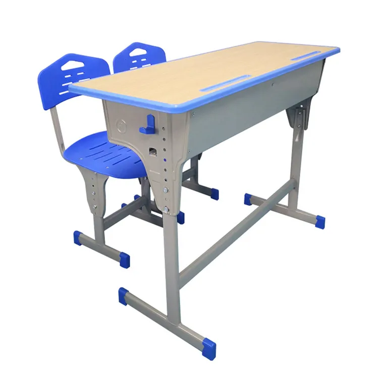 Cheap Primary School Classroom Children Desk And Chair Set Double Desks