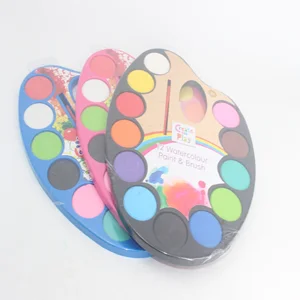 Unique Design Hot Sale Solid 12 Colors Watercolor Painting Professional Watercolor Paint Solid Color