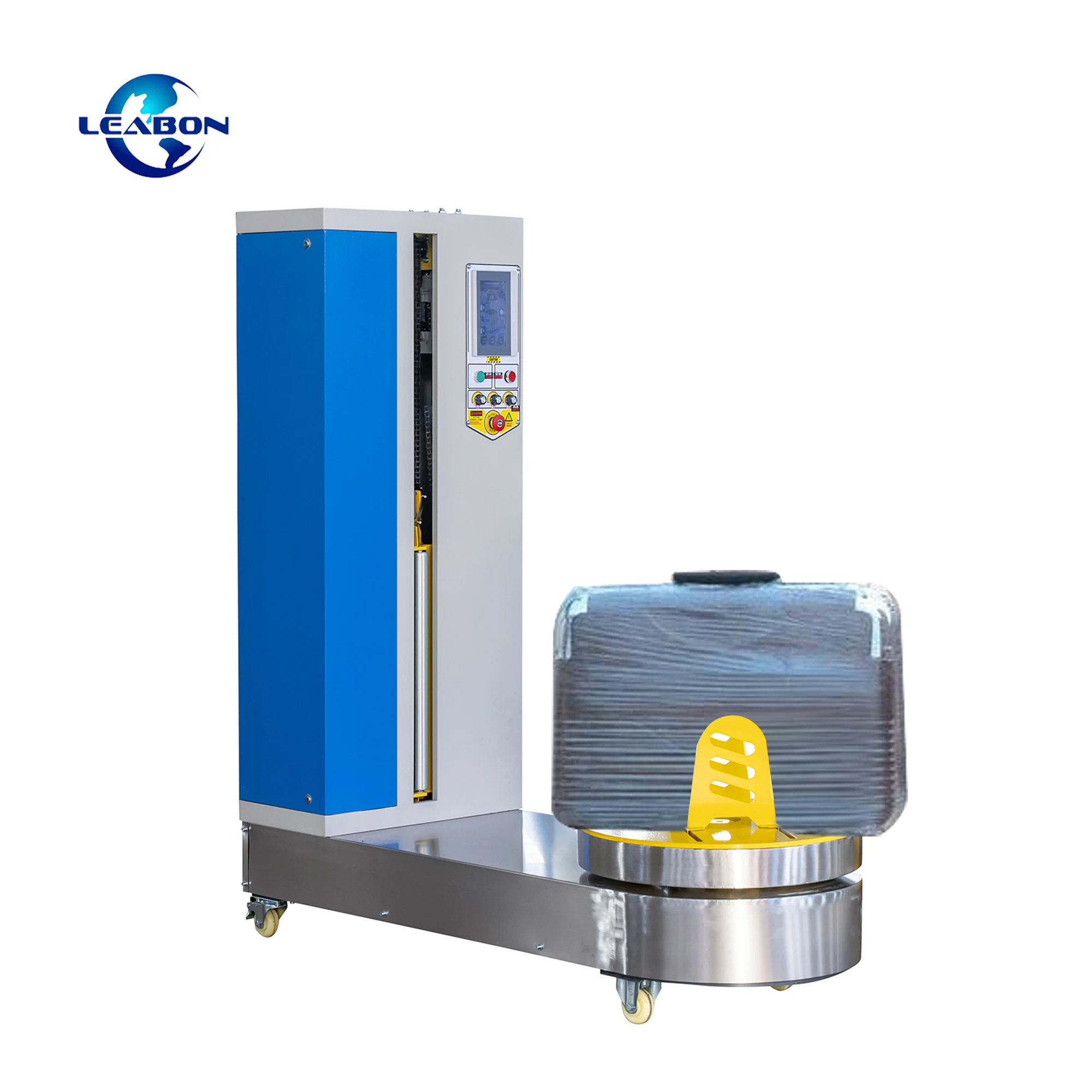 Maximum Wrap 100kg Baggage Weight Airport Luggage Automatic Cling Film  Wrapping Machine for Sale