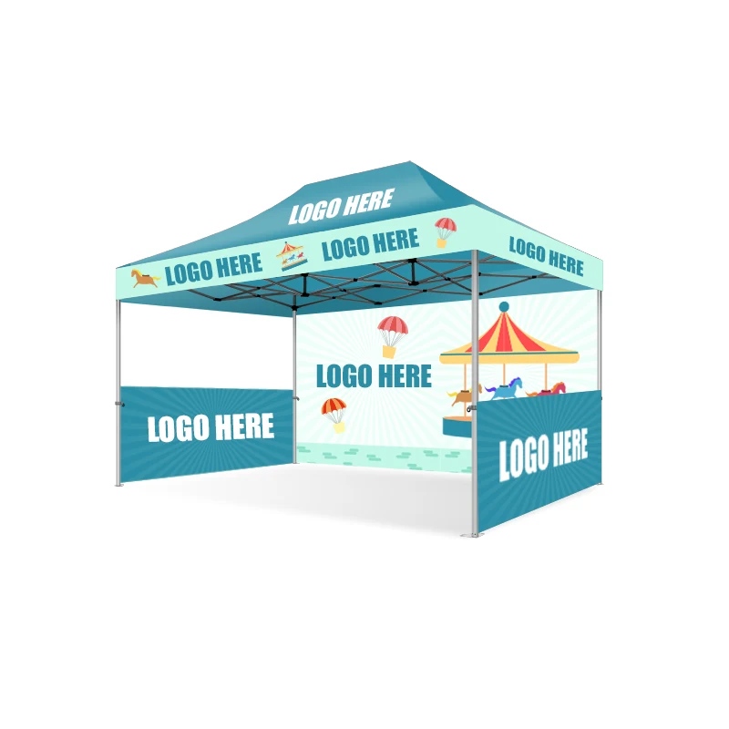 Custom Outdoor Event 3 X 3 Folding Printed Gazebo Canopy Aluminium Exhibition Tents