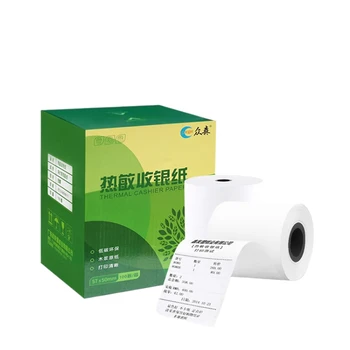 Premium Quality 57x50mm Thermal Paper Useful for POS/ATM Printing Paper from Manufacturer for Cash Register Use