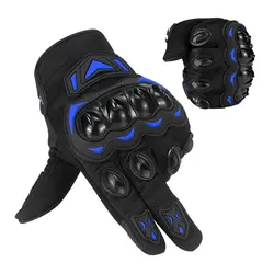 Manufacture Leather Motorcycle Gloves Men Motorbike Riding Motocross Touch Screen Gloves