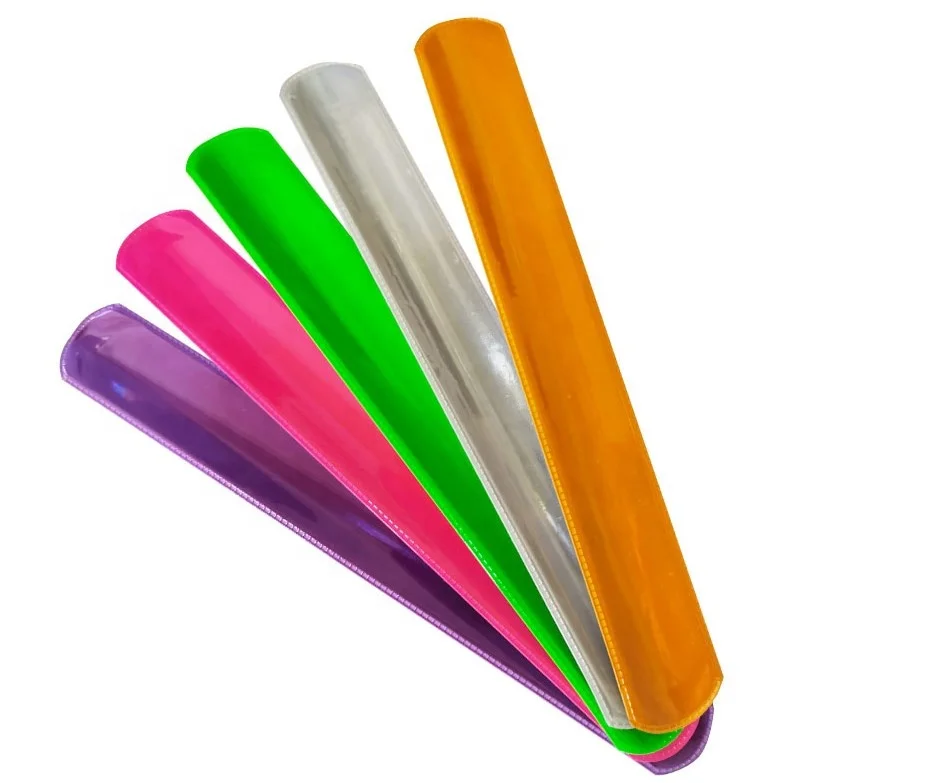 Smile Face Reflective Magic Ruler Slap Band Bracelets