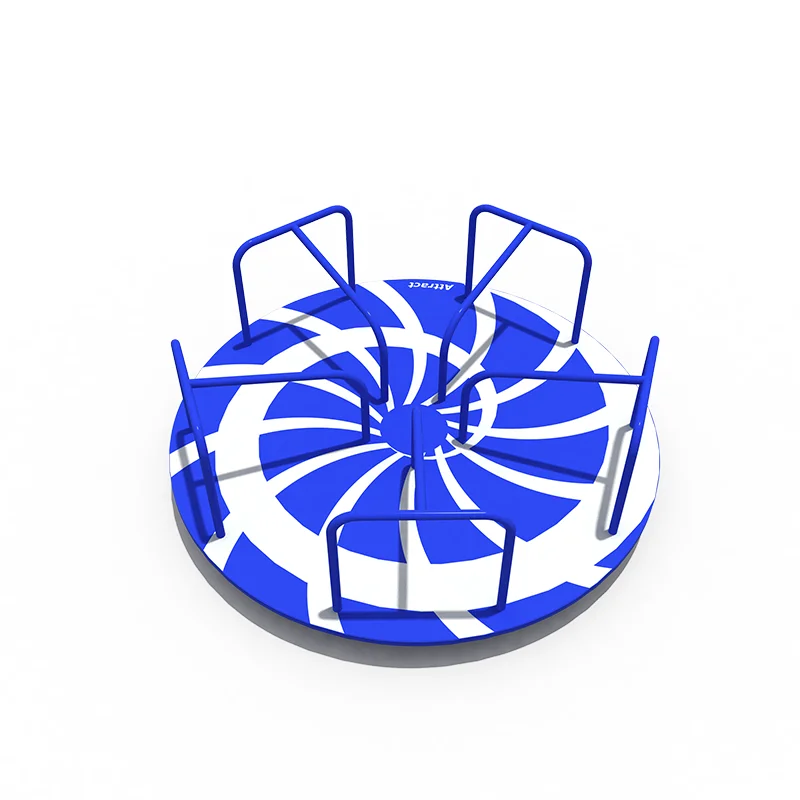 Children's Outdoor Rotating Swivel Chair with Railings for Sale Interesting Children's Carousel Toys Theme Park Play Equipment