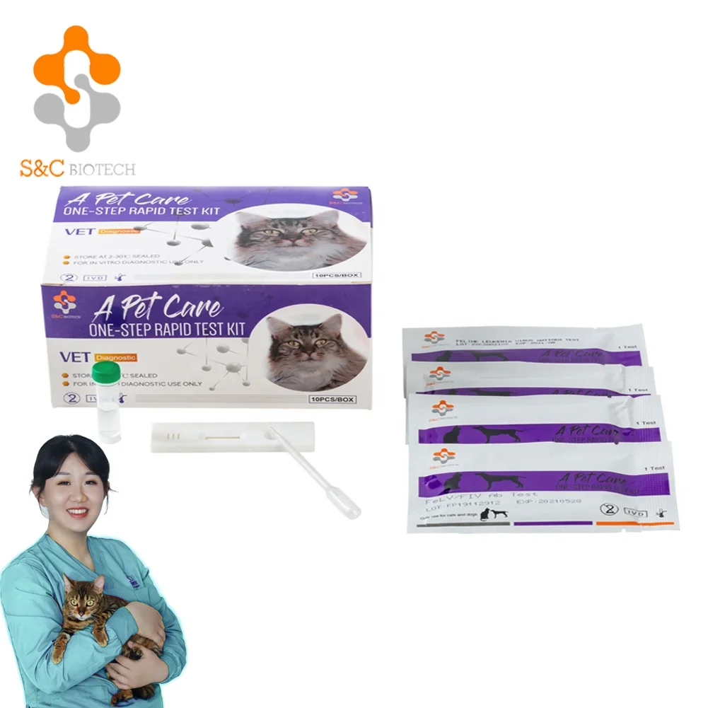 Veterinary Testing Kits Fipv Cat Feline Infectious Peritonitis Test Kit