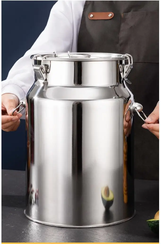 New Arrival Container with Buckle Dustproof Moisture-proof Stainless Steel sealed Pet Food Storage Container