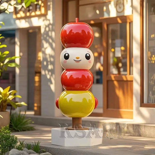 FRP Creative Candied Hawthorn-shaped Expression Strings, Cartoon Sculptures, in Shopping Malls and Stores