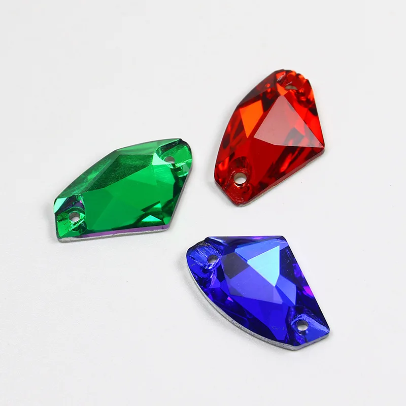 High Quality Glass Sew on Rhinestones Cosmic Shape Flatback Crystal Strass for DIY Wedding Dress