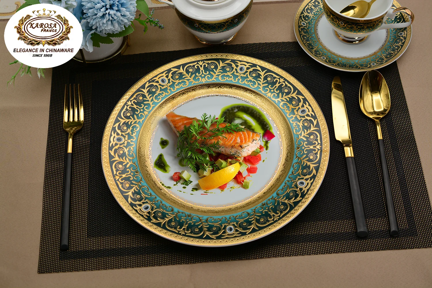 Luxury Dinnerware Sets Wholesale For 12 Bone China Dinnerware Royal