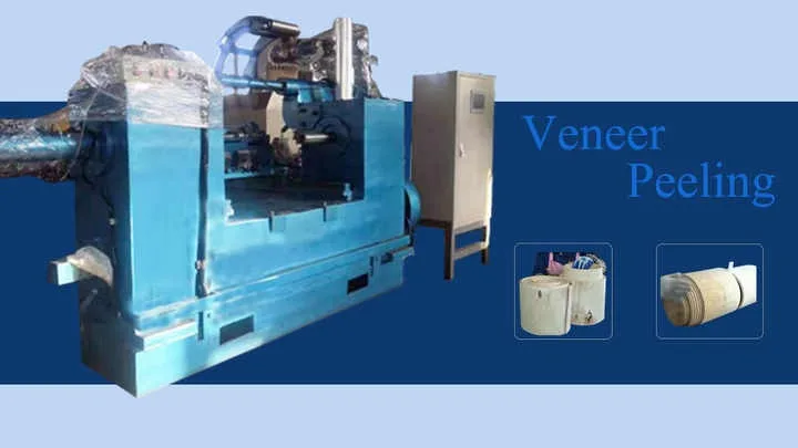 Wood Logs Rotary Veneer Cutting Peeling Machine Slice Wood Machine