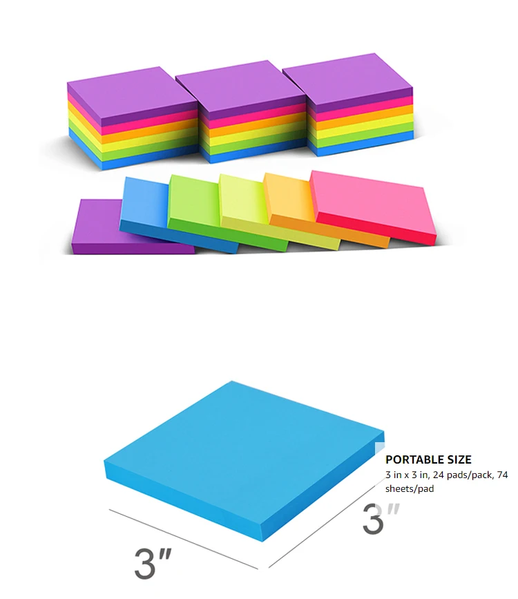 Portable Size Bright Colorful Environmental Protection Strong Adhesive