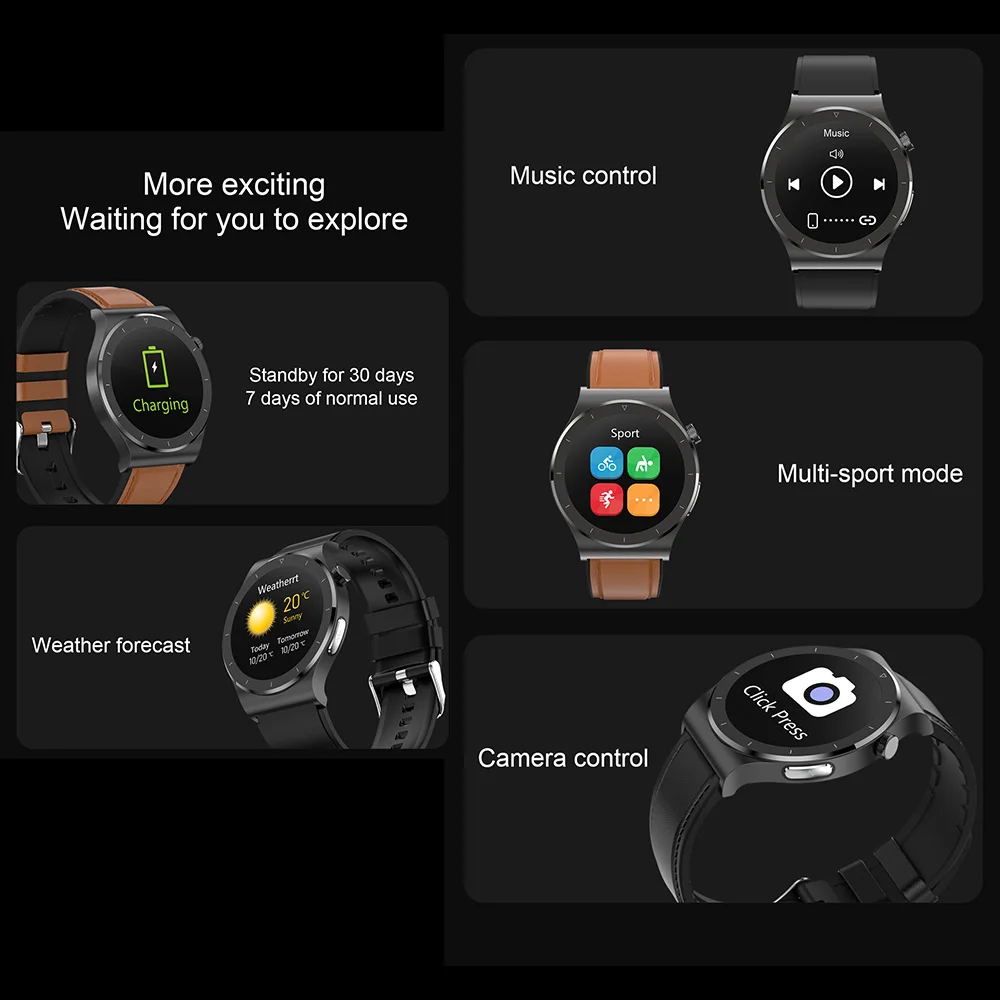 Factory New Design E20 Rohs Fc Ce Wrist Band Fitness tracker Smart Bracelet  Watch ECG Temperature Monitor