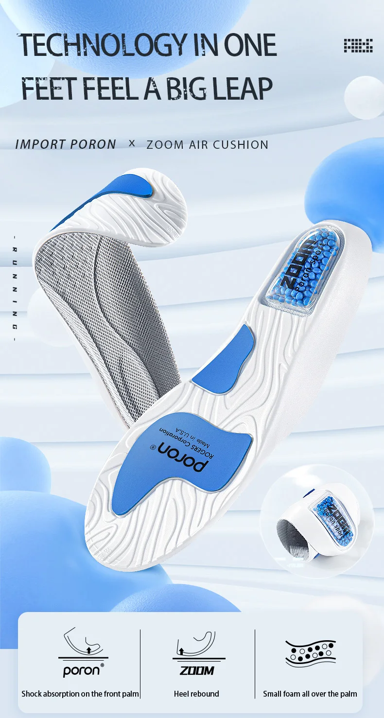 Custom Zoom Air Cushion Sports Insoles Wholesale