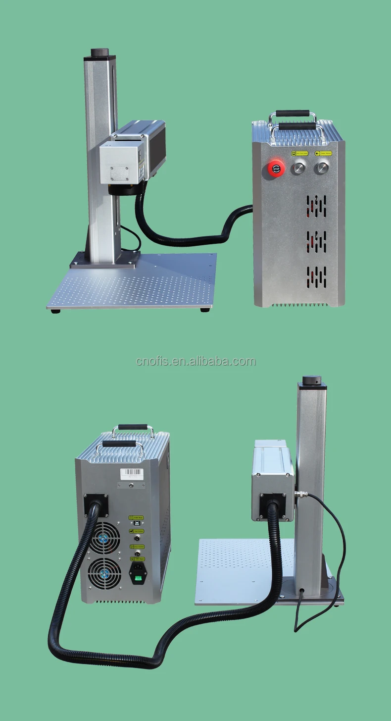 2023 New 30w Laser Fiber Machine 20*20cm logo Marking Machine Electric Adjust Head up and Down