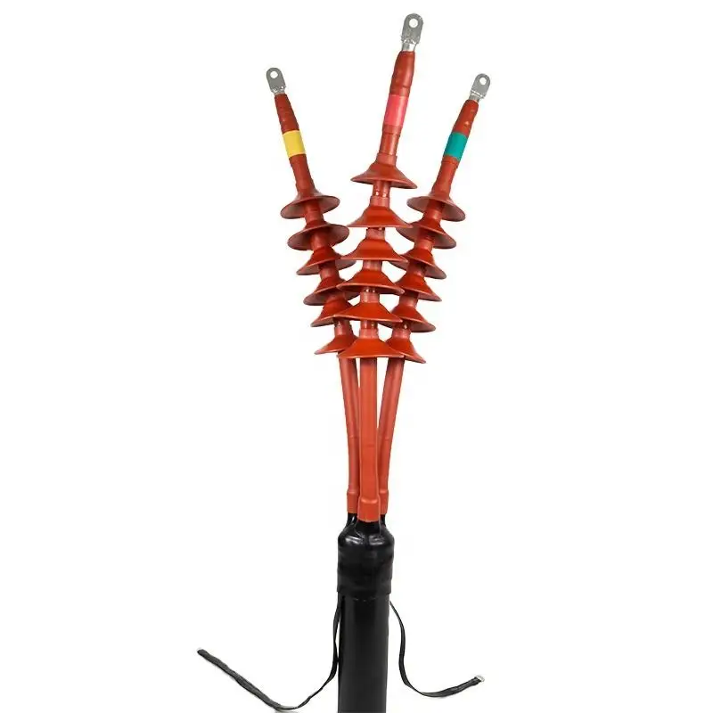 10kv Outdoor 3-Core Heat Shrink Cable Terminal PE Material Cable Accessories for Low Voltage Applications supplier
