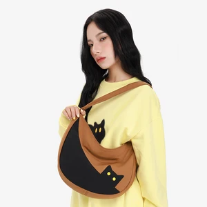 NOXXON Custom Solid Color Shoulder Bag Nylon Lightweight Large Capacity Bag Multi-layer Shoulder Crossbody Bag for Girls