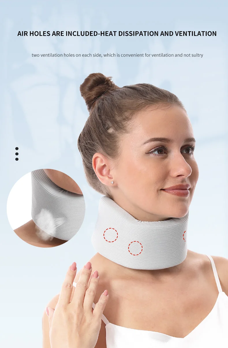Adjustable Comfortable Breathable Neck Brace Soft Foam Neck Brace