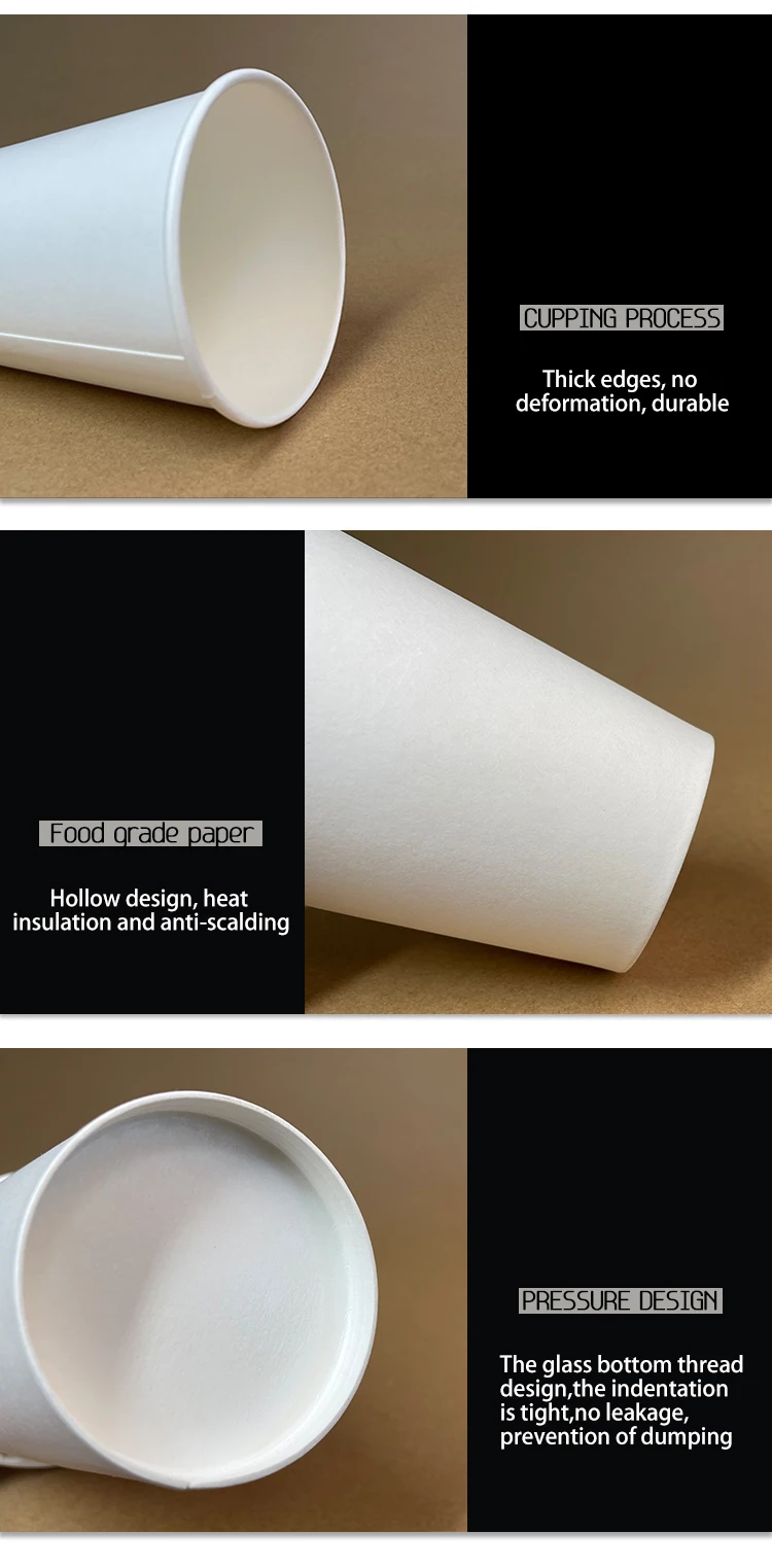 Customized Print Logo Compostable Coffee Cups 8oz 12oz 14oz 16oz 22oz ...