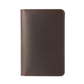 2024 new men and women's large capacity first layer cowhide simple fashion wallet