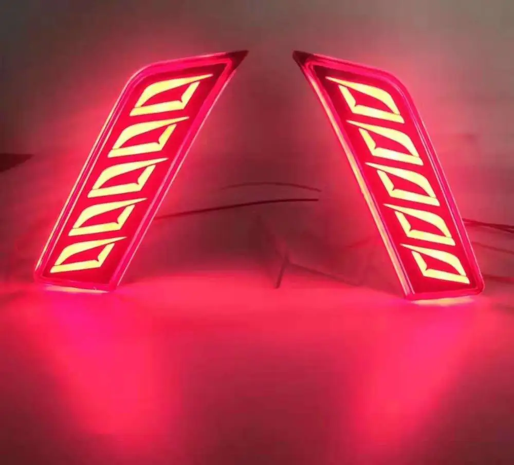 Two Views of  Rear Bumper Tail Lamp Reflector for TATA NEX0N