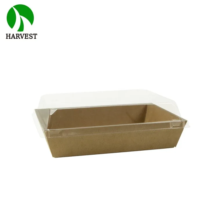 Disposable Compostable Biodegradable Craft Paper Container With Liner